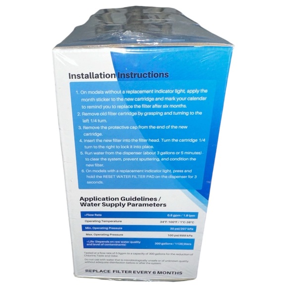 NEW ICEPURE 3 Pack Refrigerator Replacement Water Filter RWF1100A - Picture 3 of 6